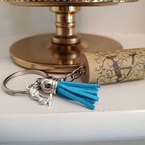 Handmade Wine Cork Key Chain